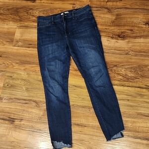 💙Fidelity Denim -  Deep Blue Cropped Jeans Sized 28
